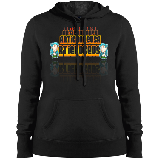 ZZ#10 ArtichokeUSA Characters and Fonts. "Shelly" Let’s Create Your Own Design Today. Ladies' Pullover Hooded Sweatshirt
