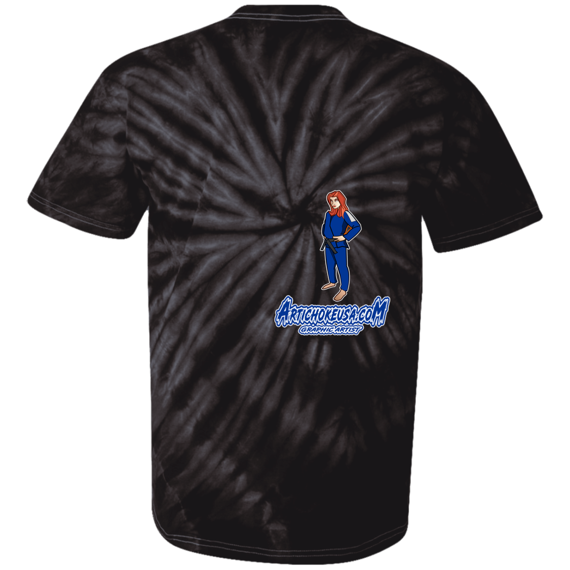 ArtichokeUSA Character and Font design. Let's Create Your Own Team Design Today. Amber. Youth Tie Dye T-Shirt