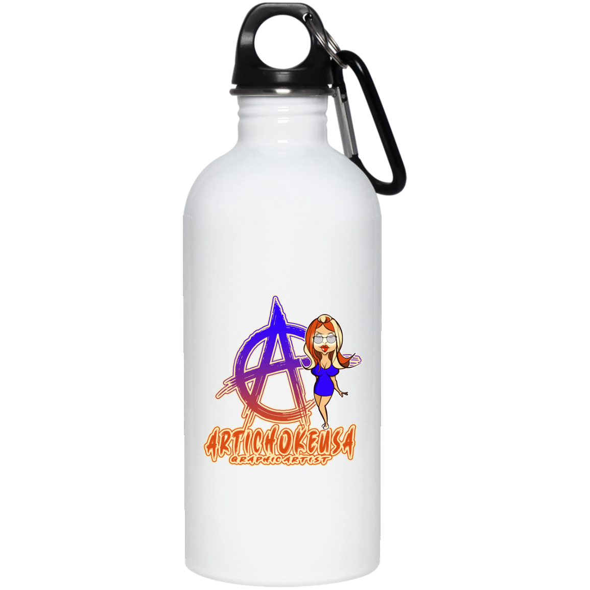 ArtichokeUSA Character and Font Design #2. Friends and Fam. Let’s Create Your Own Design Today. 20 oz. Stainless Steel Water Bottle