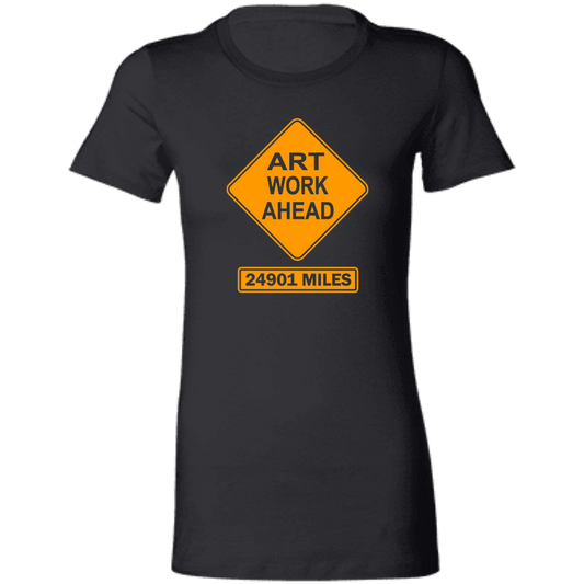 ArtichokeUSA Custom Design. Art Work Ahead. 24,901 Miles (Miles Around the Earth). Ladies' Favorite T-Shirt