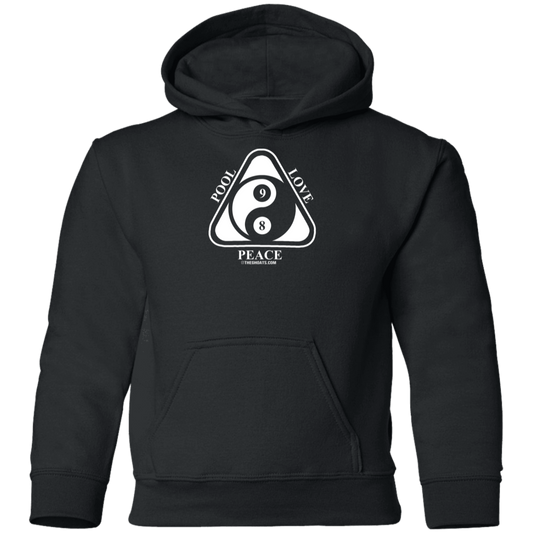 The GHOATS Custom Design #9. Ying Yang. Pool Love Peace. Youth Pullover Hoodie