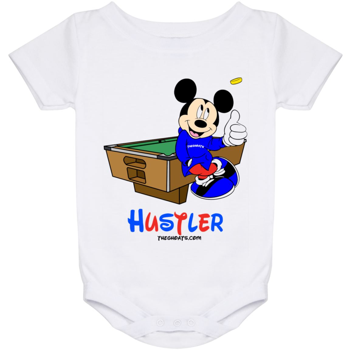 The GHOATS Custom Design. #18 Hustler Fan Art. Baby Onesie 24 Month