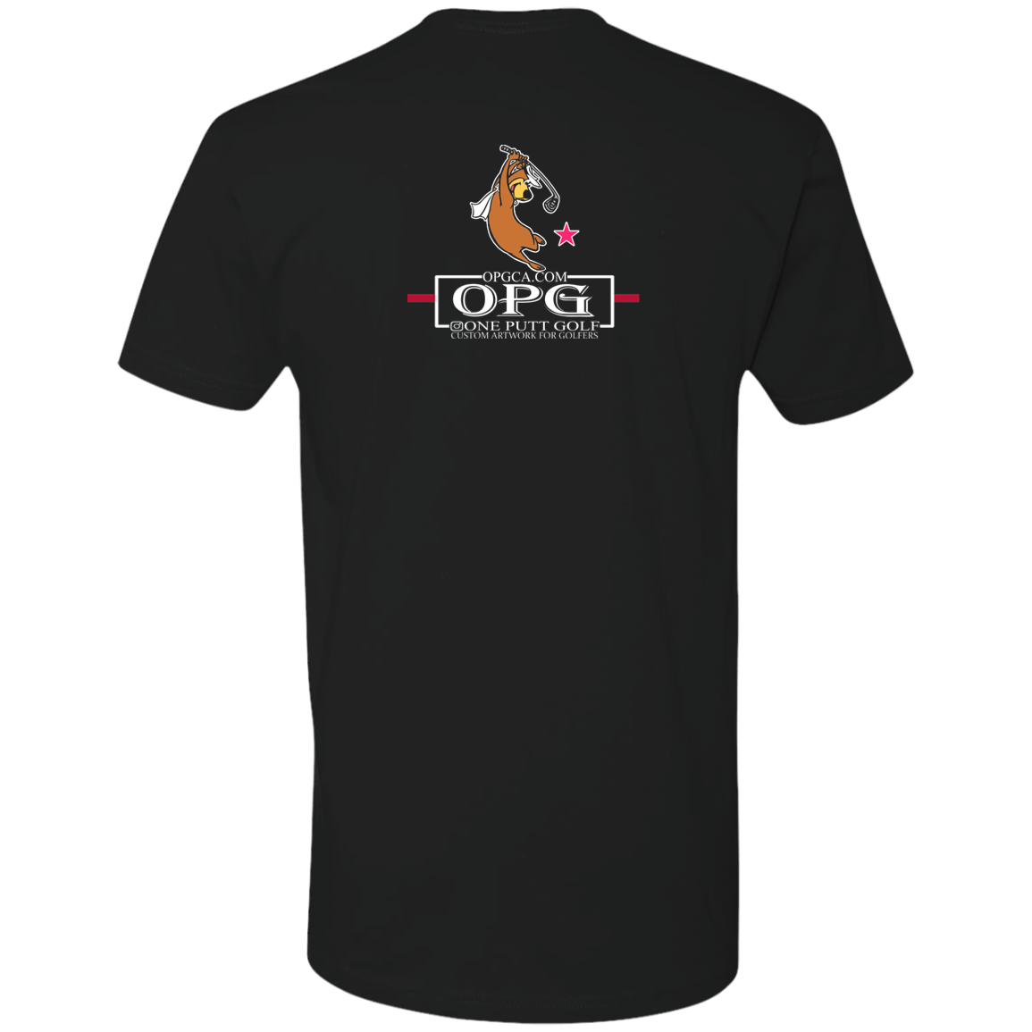 OPG Custom Design #15. Golf Southern California with Yogi Bear Fan Art. 100% Ring Spun Cotton T-Shirt