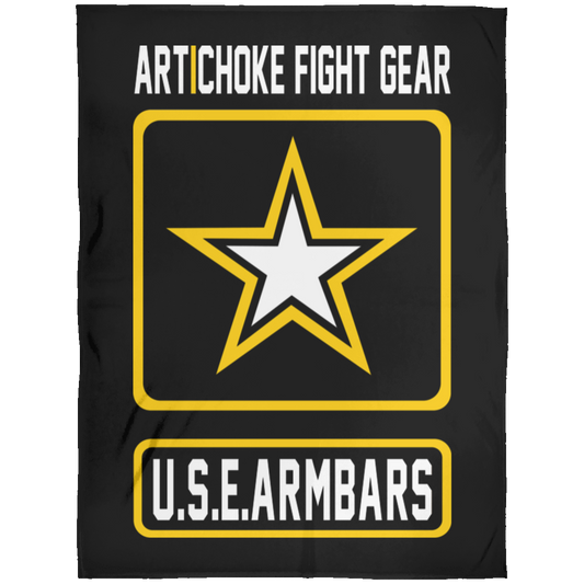 Artichoke Fight Gear Custom Design #2. USE ARMBARS. Fleece Blanket 60x80