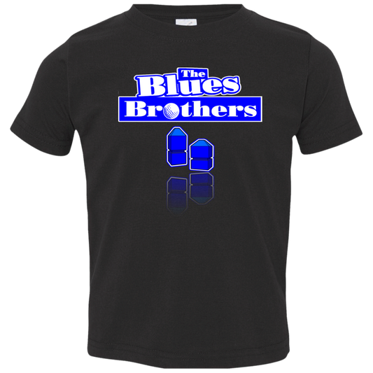 OPG Custom Design #3. Blue Tees Blues Brothers Fan Art. Toddler Jersey T-Shirt