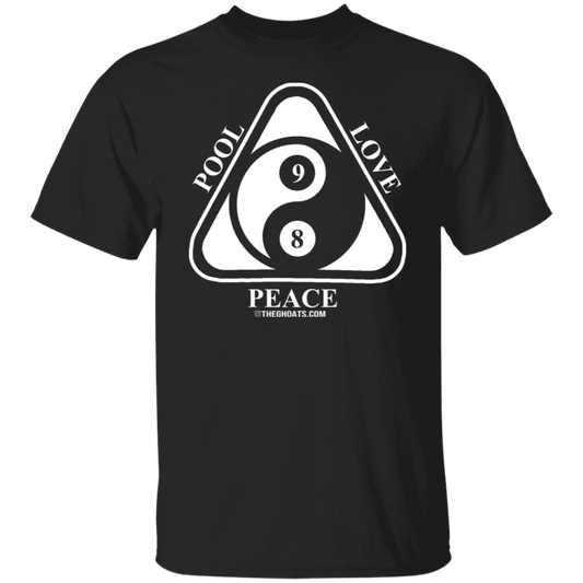 The GHOATS Custom Design #9. Ying Yang. Pool Love Peace. Basic Cotton T-Shirt