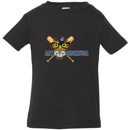 ArtichokeUSA Character and Font design. New York Owl. NY Yankees Fan Art. Let's Create Your Own Team Design Today. Infant Jersey T-Shirt