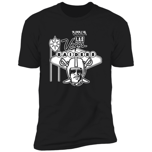 ArtichokeUSA Custom Design. Las Vegas Raiders. Las Vegas / Elvis Presley Parody Fan Art. Let's Create Your Own Team Design Today. Men's Premium Short Sleeve T-Shirt