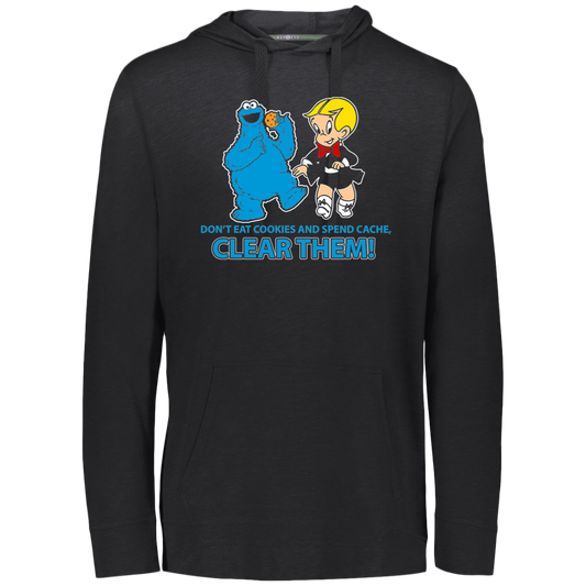 ArtichokeUSA Custom Design. Don't Eat Cookies And Spend Cache! Delete Them! Cookie Monster and Richie Rich Fan Art/Parody. Eco Triblend T-Shirt Hoodie