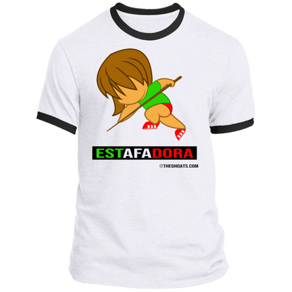 The GHOATS Custom Design. #30 Estafadora. (Spanish translation for Female Hustler). Ringer Tee