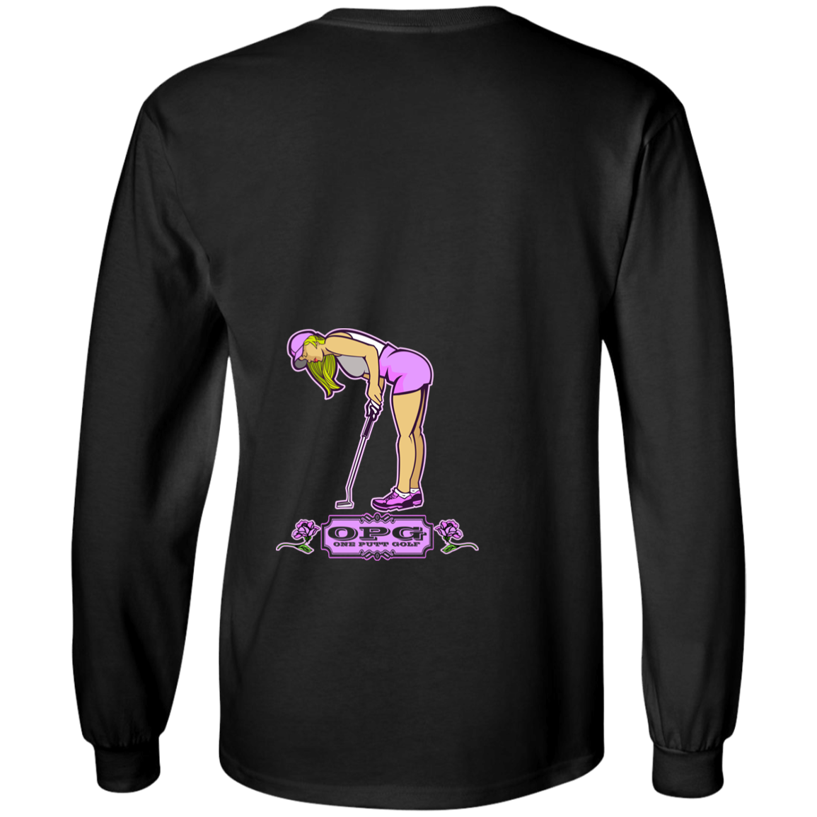 OPG Custom Design #13. Drive it. Chip it. One Putt Golf it. Youth Long Sleeve T-Shirt