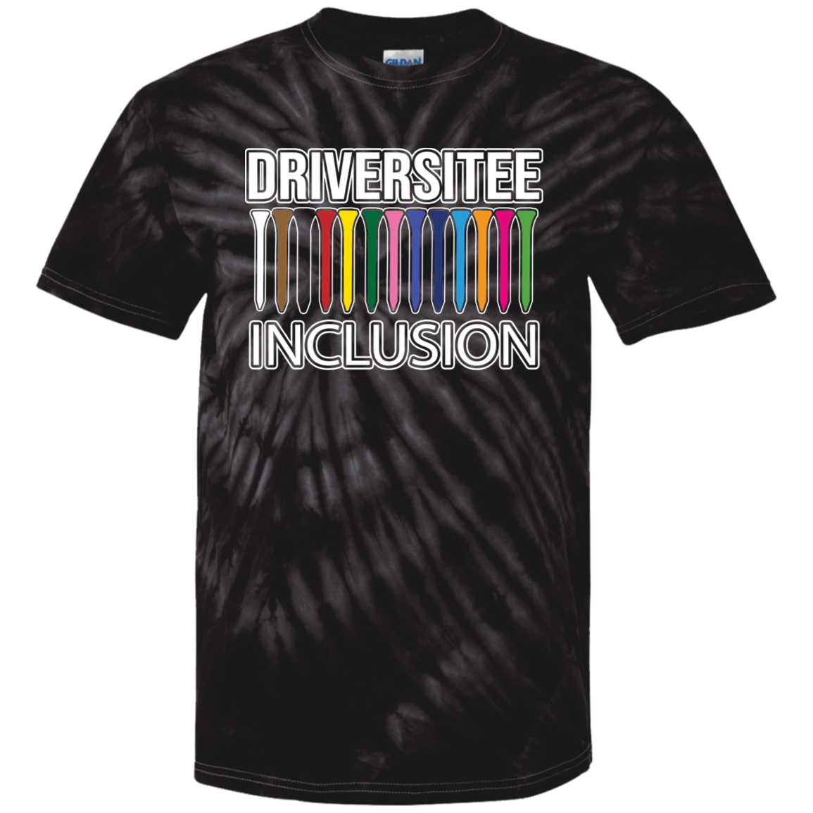 ZZZ#06 OPG Custom Design. DRIVER-SITEE & INCLUSION. Youth Tie Dye T-Shirt