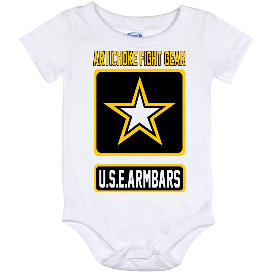 Artichoke Fight Gear Custom Design #2. USE ARMBARS. Baby Onesie 12 Month
