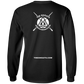 The GHOATS Custom Design #17. Inches From Greatness. Long Sleeve Cotton T-Shirt