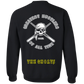 The GHOATS Custom Design. #4 Motorcycle Club Style. Ver 1/2. Crewneck Pullover Sweatshirt