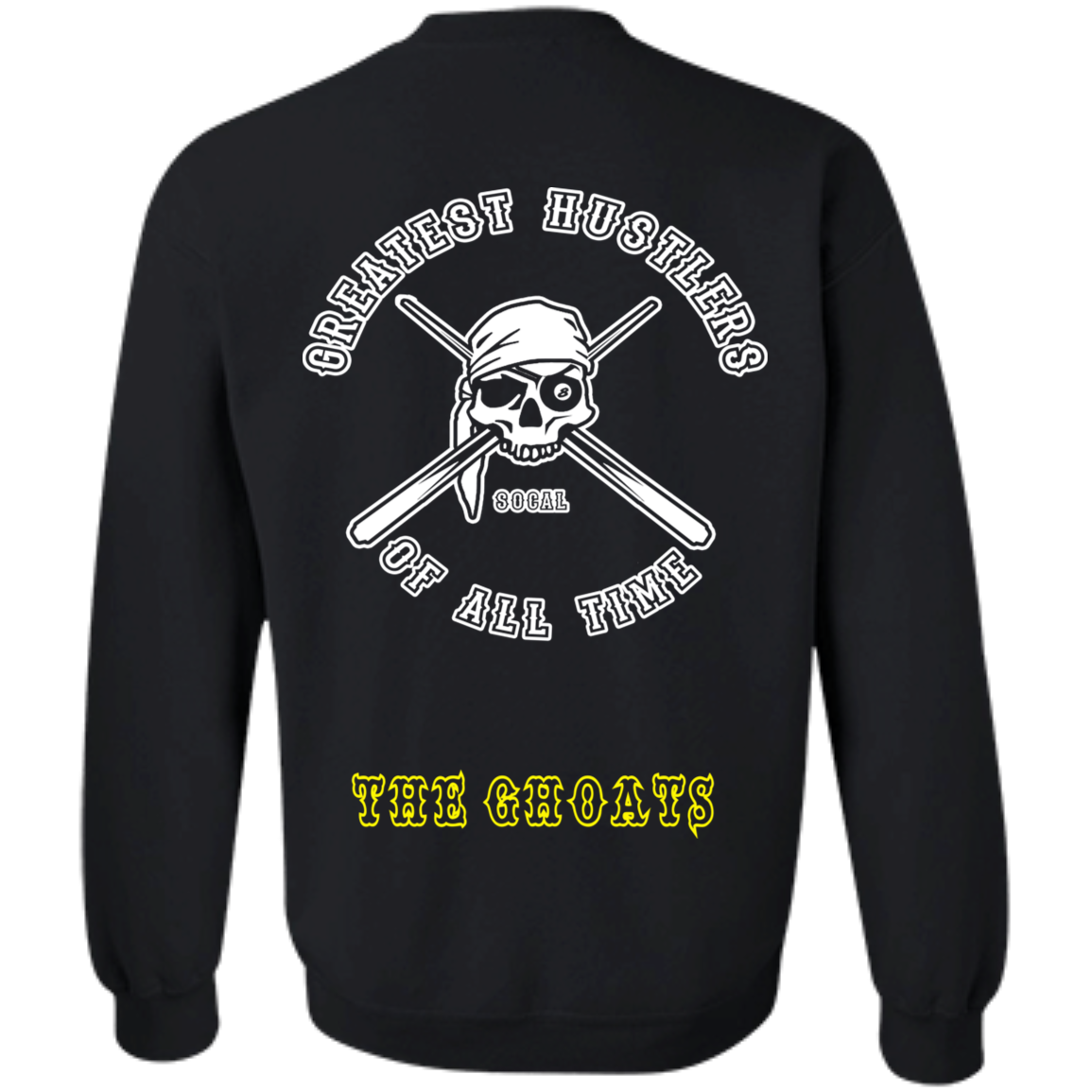 The GHOATS Custom Design. #4 Motorcycle Club Style. Ver 1/2. Crewneck Pullover Sweatshirt