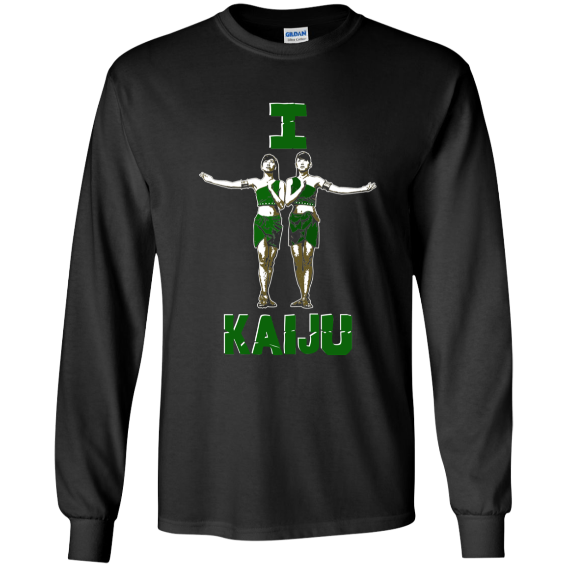 ArtichokeUSA Custom Design. I Heart Kaiju. Fan Art. Youth LS T-Shirt