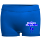 OPG Custom Design #3. Blue Tees Blues Brothers Fan Art. Ladies' Fitted Moisture-Wicking 2.5 inch Inseam Shorts