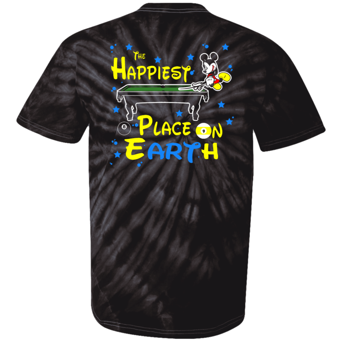 The GHOATS custom design #14. The Happiest Place On Earth. Fan Art. 100% Cotton Tie Dye T-Shirt