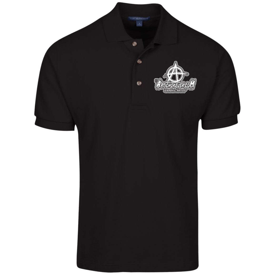 Embroidered Cotton Pique Knit Polo