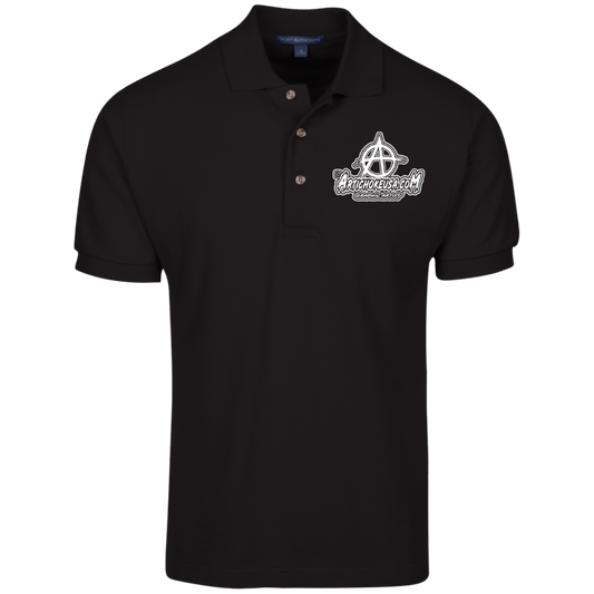Embroidered Cotton Pique Knit Polo