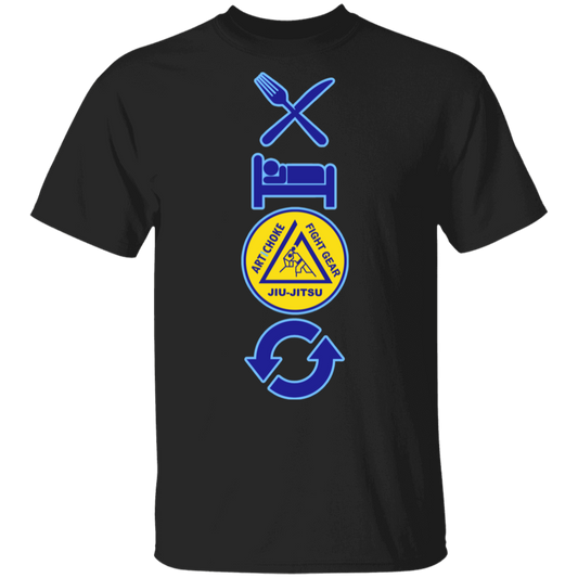Artichoke Fight Gear Custom Design #4. Eat. Sleep. BJJ/Create Your Own Custom Design Repeat. BJJ. Men's 100% Cotton T-Shirt