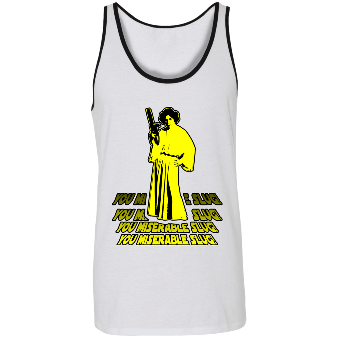 ArtichokeUSA Custom Design. You Miserable Slug. Carrie Fisher Tribute. Star Wars / Blues Brothers Fan Art. Unisex Tank