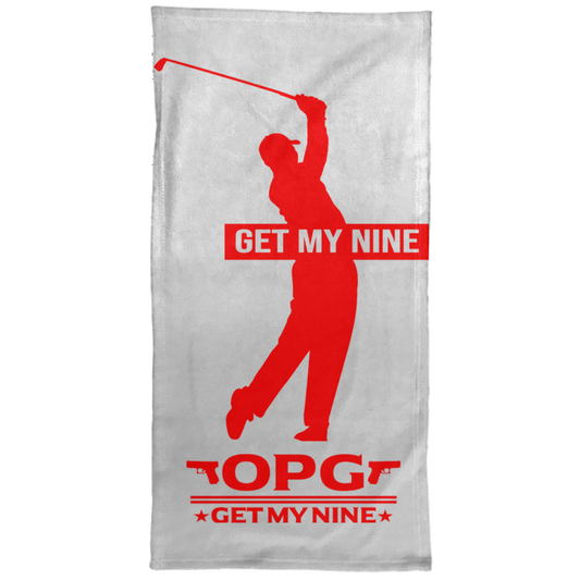 OPG Custom Design #16. Get My Nine. Male Version. Towel - 15x30