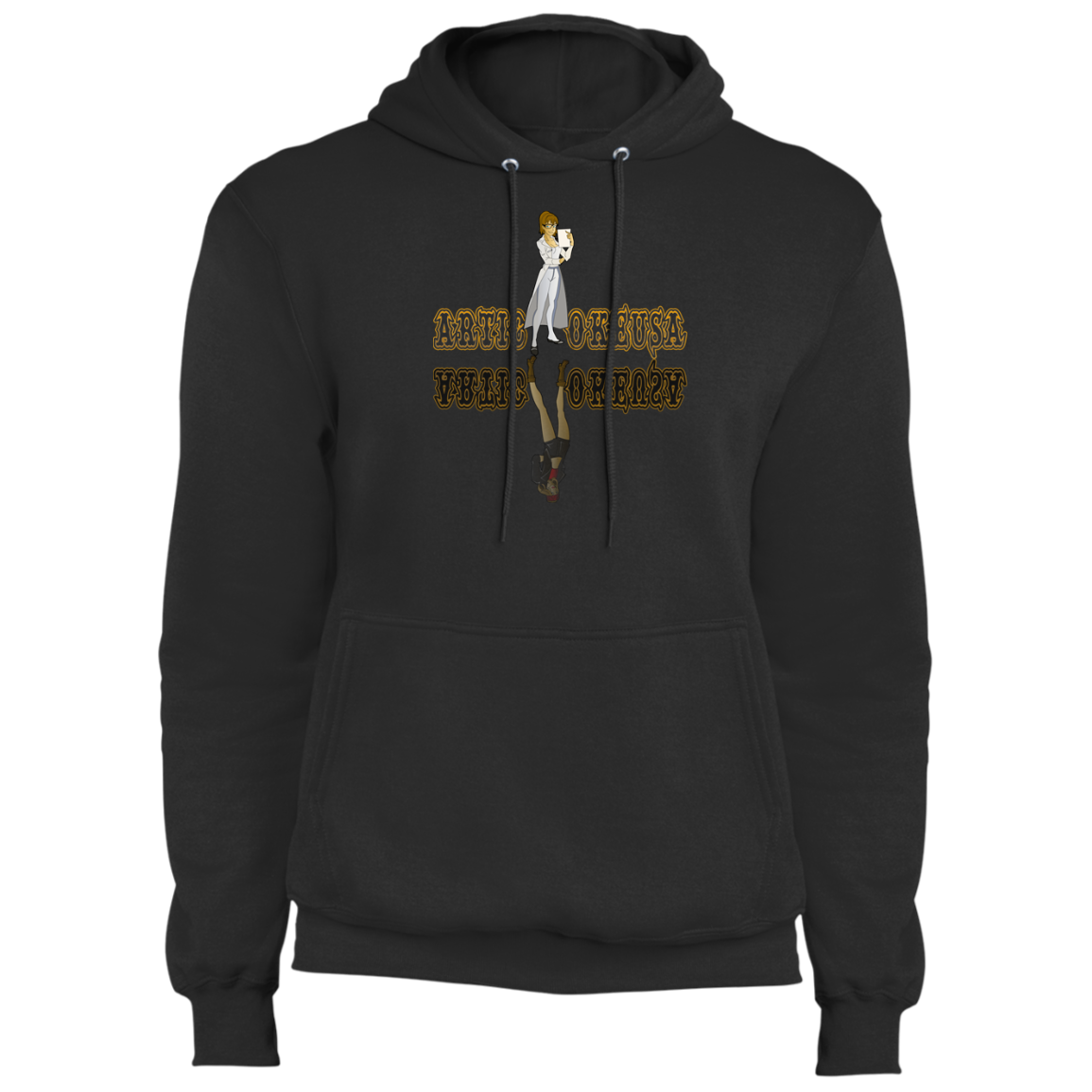 ArtichokeUSA Custom Design. Façade: (Noun) A false appearance that makes someone or something seem more pleasant or better than they really are.  Fleece Pullover Hoodie