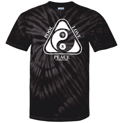 The GHOATS Custom Design #9. Ying Yang. Pool Love Peace. Youth Tie Dye T-Shirt