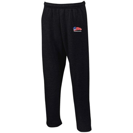 OPG Custom Design #12. Golf America. Male Edition. Open Bottom Sweatpants with Pockets
