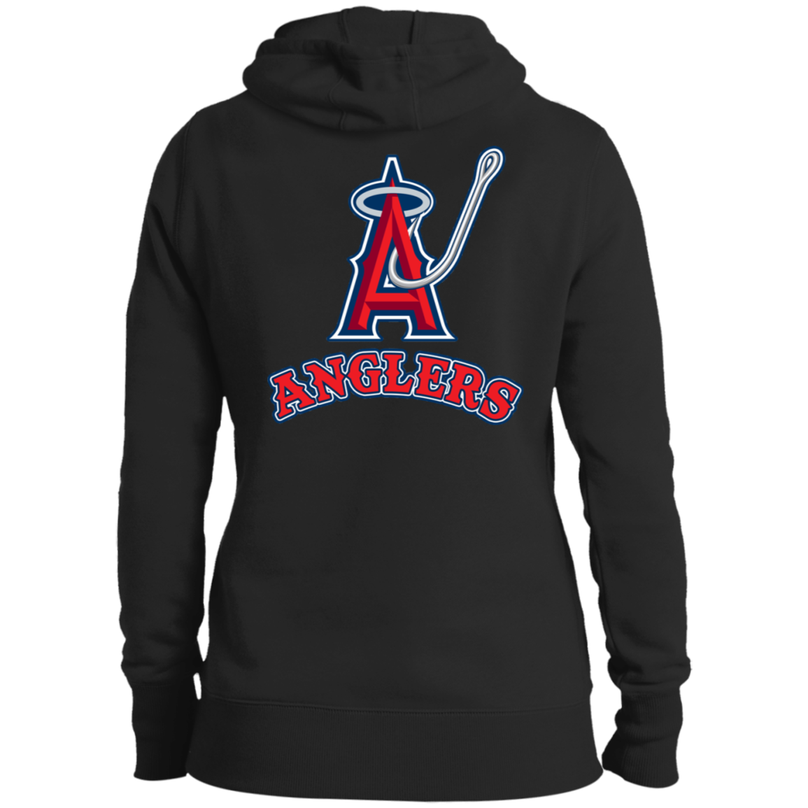 ArtichokeUSA Custom Design. Anglers. Southern California Sports Fishing. Los Angeles Angels Parody. Ladies' Soft Style Hoodie