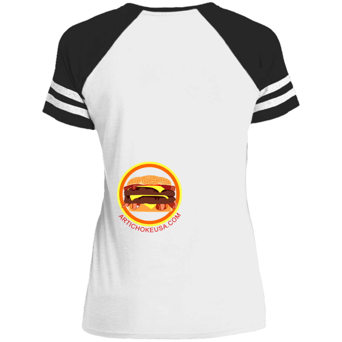 ArtichokeUSA Custom Design. Best Friends Forever. Bacon Cheese Burger. Ladies' Game V-Neck T-Shirt