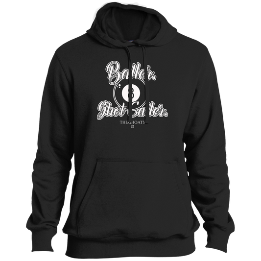 The GHOATS Custom Design #2. Baller. Shot Caller. Tall Pullover Hoodie