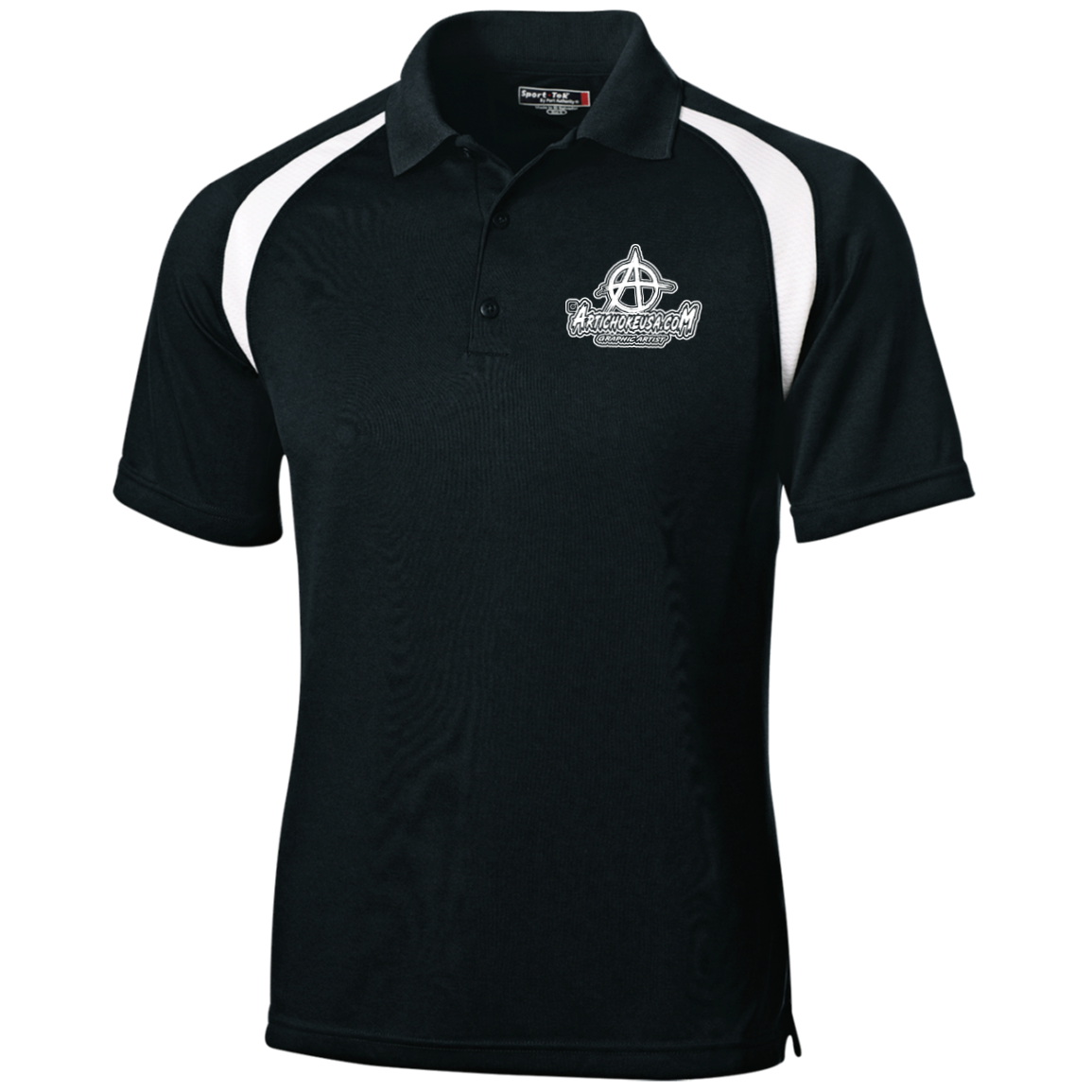 Embroidered Moisture-Wicking Tag-Free Golf Shirt