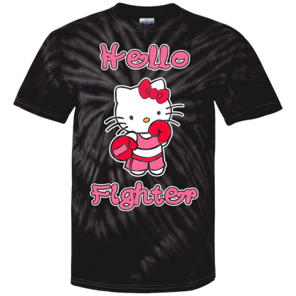 Artichoke Fight Gear Custom Design #11. Hello Fighter. 100% Cotton Tie Dye T-Shirt