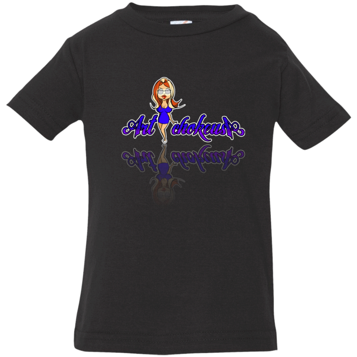 ArtichokeUSA Character and Font Design. Let’s Create Your Own Design Today. Blue Girl. Infant Jersey T-Shirt