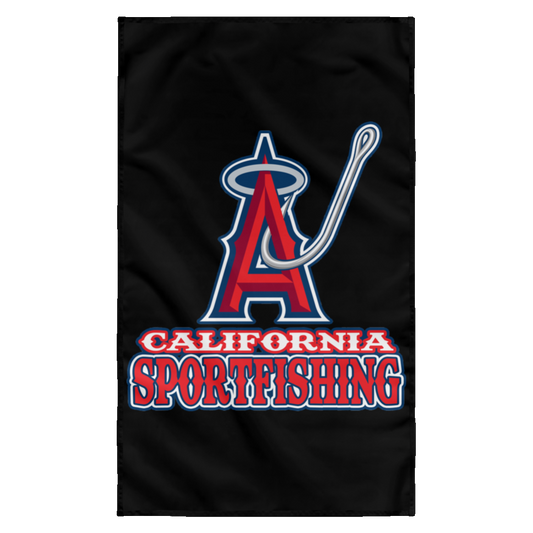 ArtichokeUSA Custom Design. Anglers. Southern California Sports Fishing. Los Angeles Angels Parody. Sublimated Wall Flag