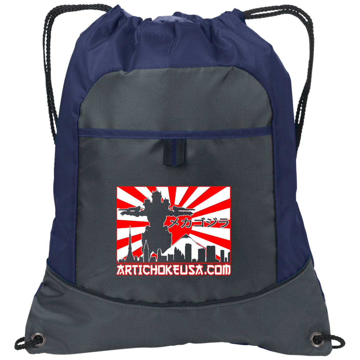 ArtichokeUSA Custom Design. Fan Art Mechagodzilla/Godzilla. Pocket Cinch Pack