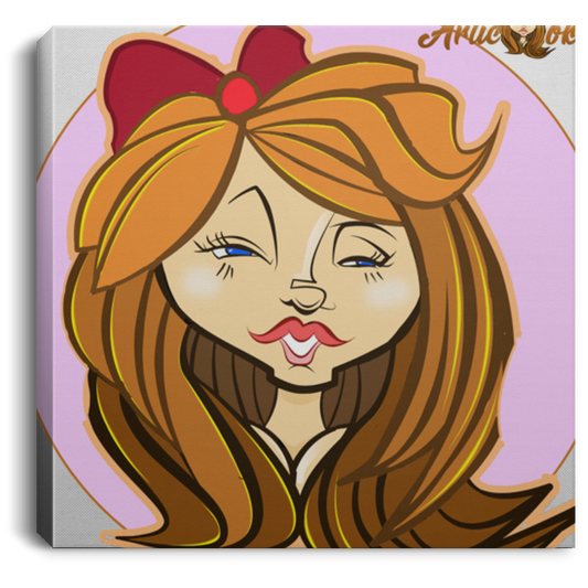 ArtichokeUSA Character and Font design #22. Friends, Clients, and People of Earth. Let's Create Your Own Design Today. Square Canvas .75in Frame