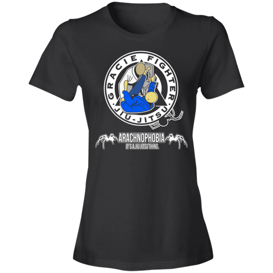 Artichoke Fight Gear Custom Design #1. Arachnophobia. Spider Guard. It's A Jiu Jitsu Thing. Ladies' 100% combed ringspun cotton