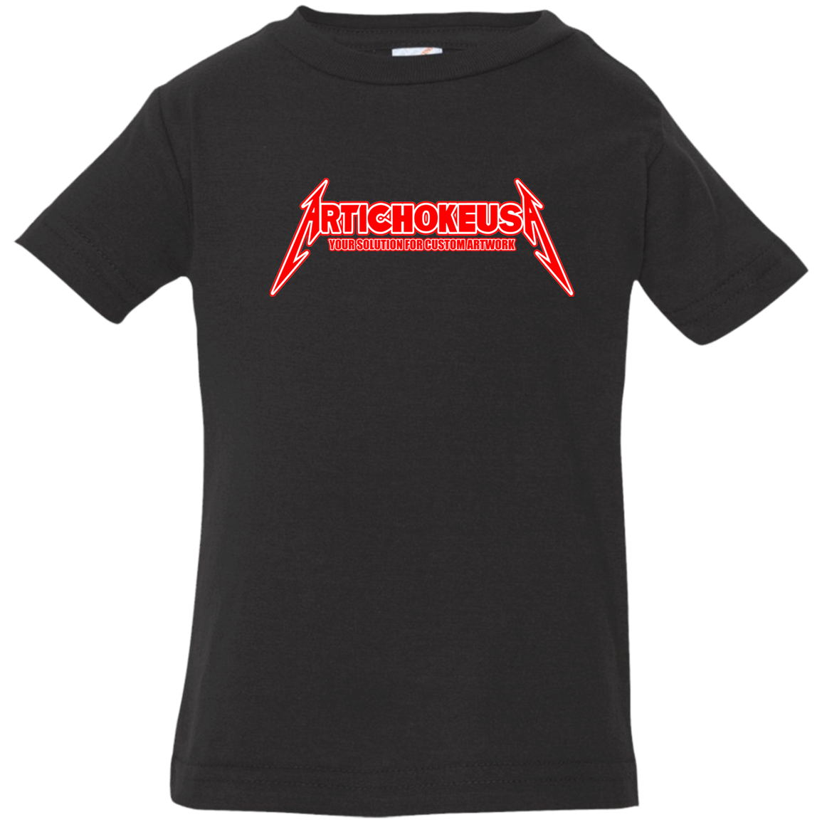 ArtichokeUSA Custom Design. Metallica Style Logo. Let's Make One For Your Project. Infant Jersey T-Shirt