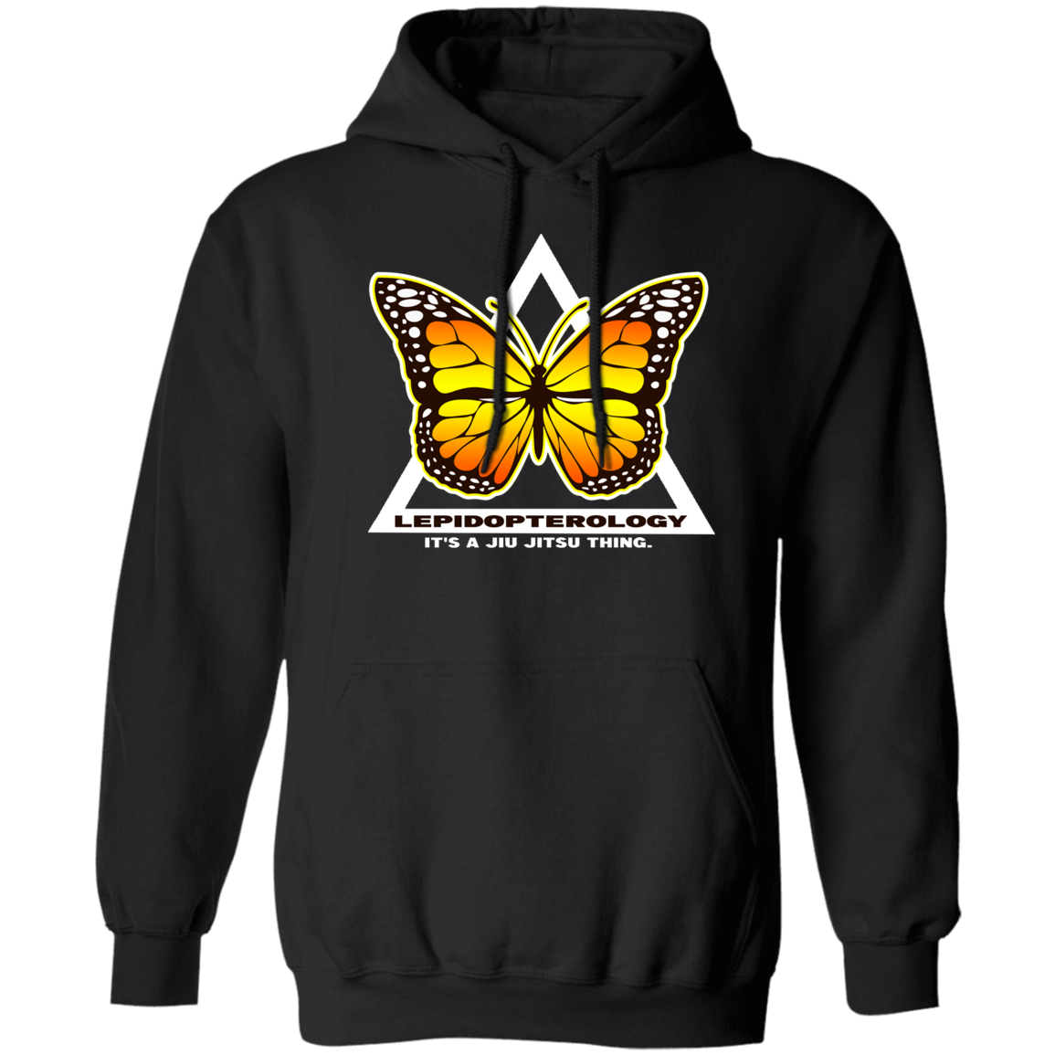 Artichoke Fight Gear Custom Design #6. Lepidopterology (Study of butterflies). Butterfly Guard. 50/50 Blend Pullover Hoodie