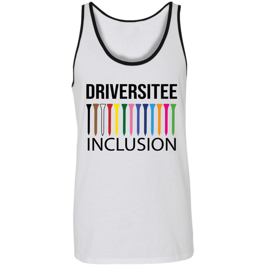 ZZZ#06 OPG Custom Design. DRIVER-SITEE & INCLUSION. 2 Tone Tank 100% Combed and Ringspun Cotton
