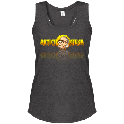 ArtichokeUSA Character and Font design. Stan Lee Thank You Fan Art. Let's Create Your Own Design Today. Ladies' Perfect Tri Racerback Tank