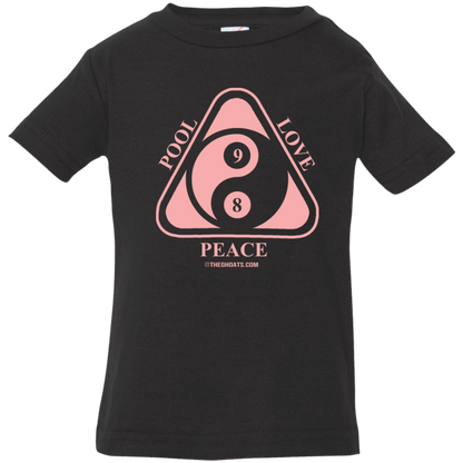 The GHOATS Custom Design #9. Ying Yang. Pool Love Peace. Infant Jersey T-Shirt