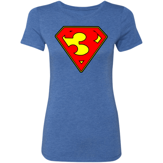 The GHOATS Custom Design. #38 Super 3. APA League. Ladies' Triblend T-Shirt