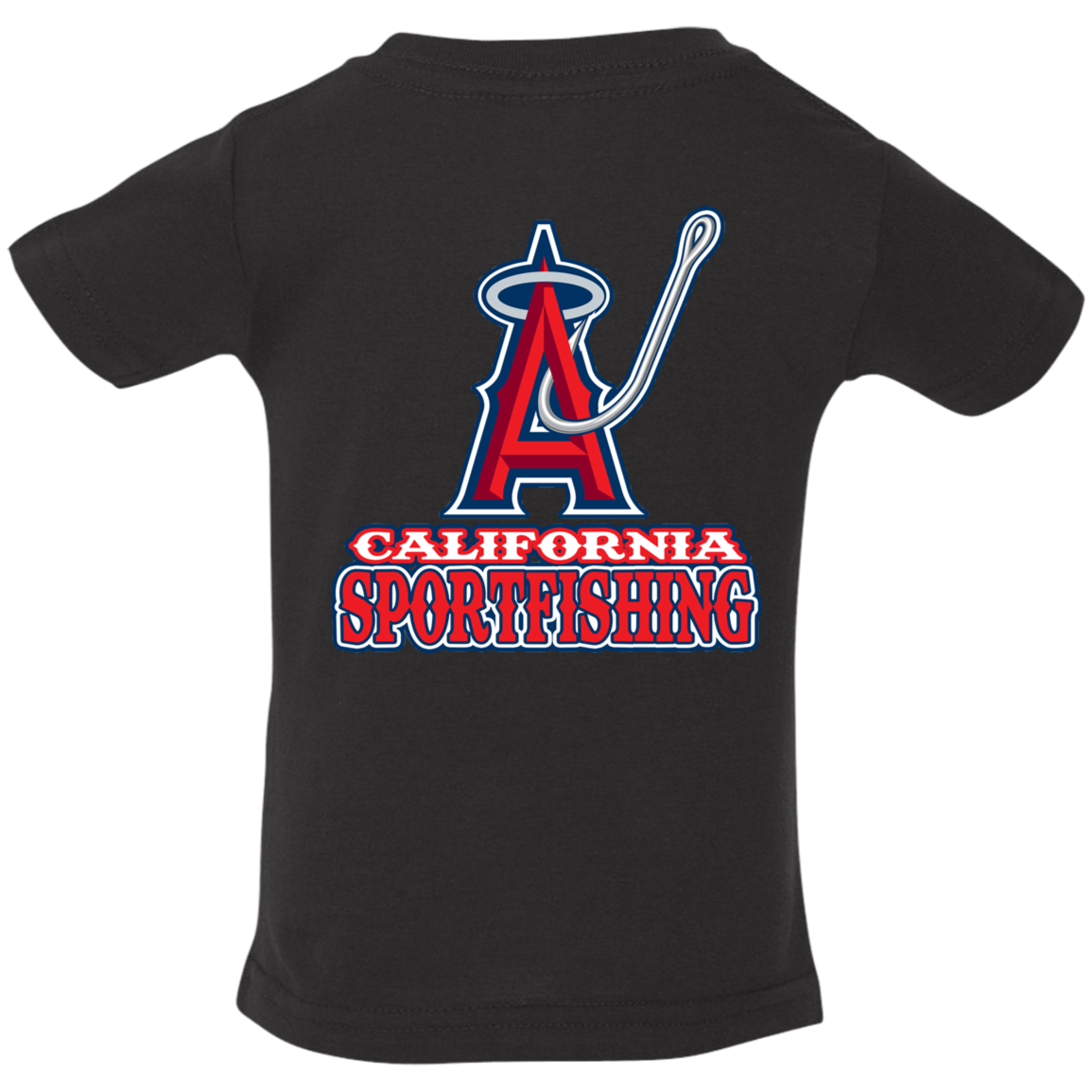 ArtichokeUSA Custom Design. Anglers. Southern California Sports Fishing. Los Angeles Angels Parody. Infant Jersey T-Shirt