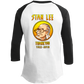 ArtichokeUSA Character and Font design. Stan Lee Thank You Fan Art. Let's Create Your Own Design Today. Youth 3/4 Raglan Sleeve Shirt