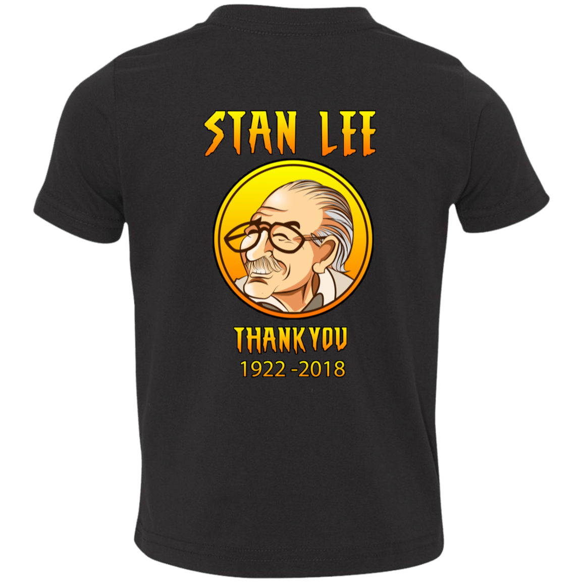 ArtichokeUSA Character and Font design. Stan Lee Thank You Fan Art. Let's Create Your Own Design Today. Toddler Jersey T-Shirt